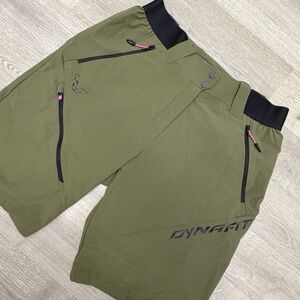 Dynafit Transalper Light Dynastretch Shorts Womens M Olive MTB Hiking Trail